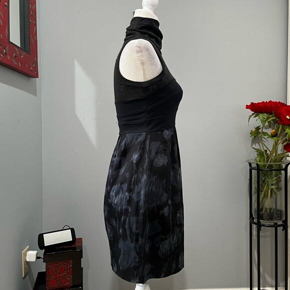 NEW Theory Wool Cotton Classic Tailored Structured Fit Flare Sleeveless Dress 0 - Picture 9 of 16